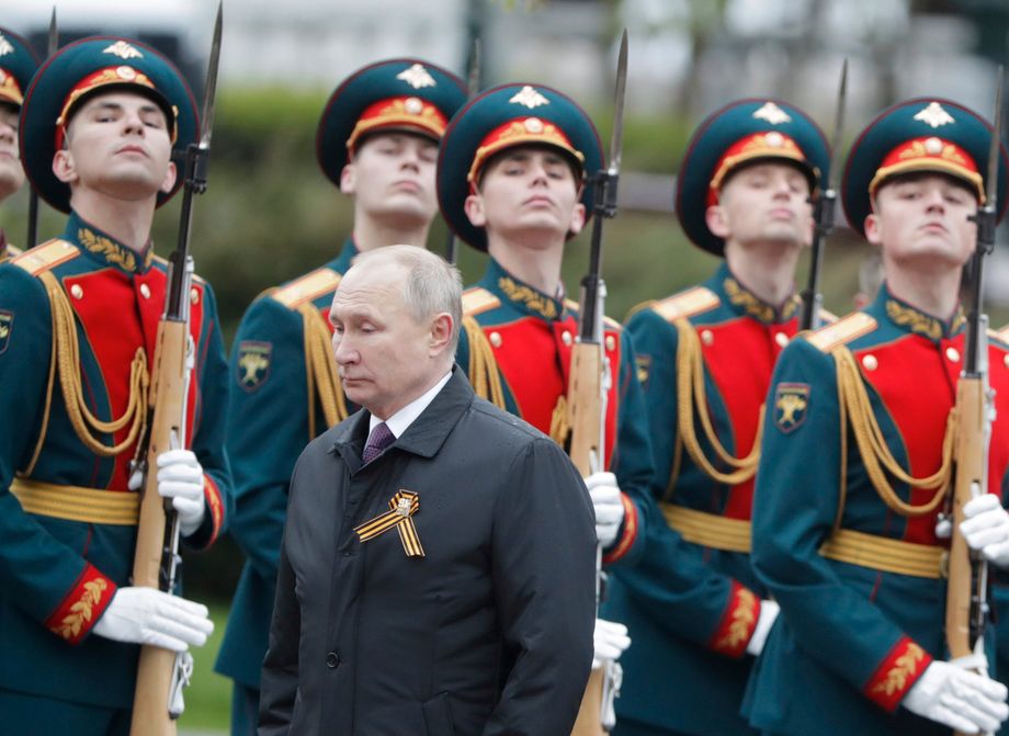 Wladimir Putin im vergangenen Jahr am Jahrestag des russischen Sieges über das Nazi-Regime