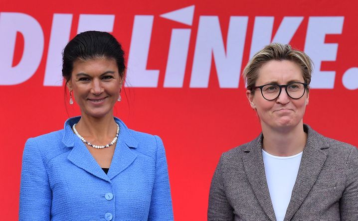 Die frühere Fraktionschefin der Linken Sahra Wagenknecht und Linken-Parteichefin Susanne Hennig-Wellsow