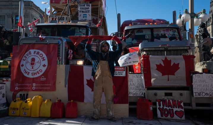 Trucker-Protest in Ottawa