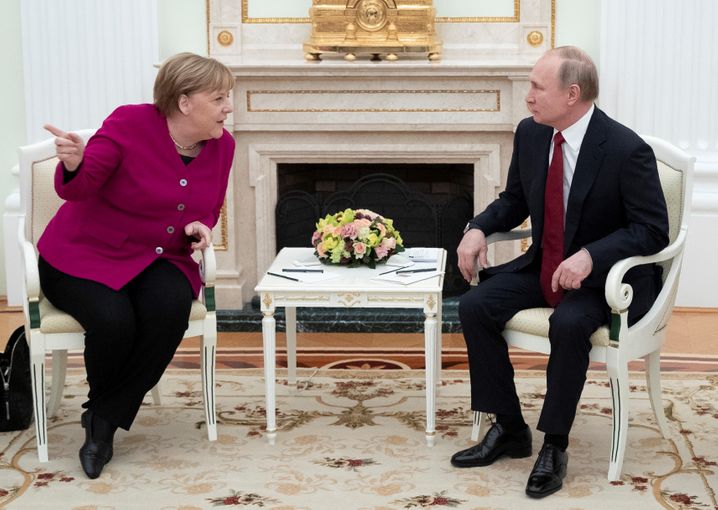 Merkel und Putin im Januar 2020 in Moskau