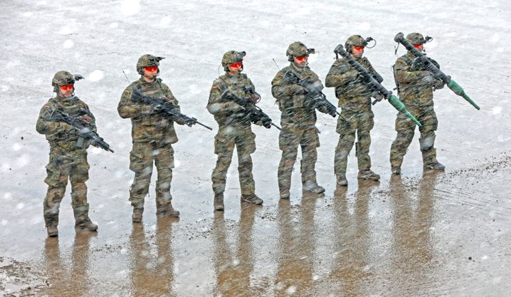 Panzergrenadiere der Bundeswehr in Munster