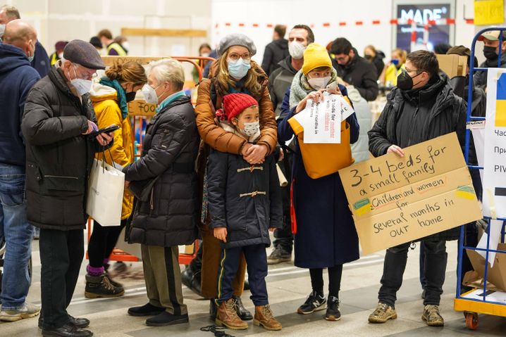 Tausende Flüchtlinge aus der Ukraine kommen täglich in Berlin an (Foto vom 4. März)