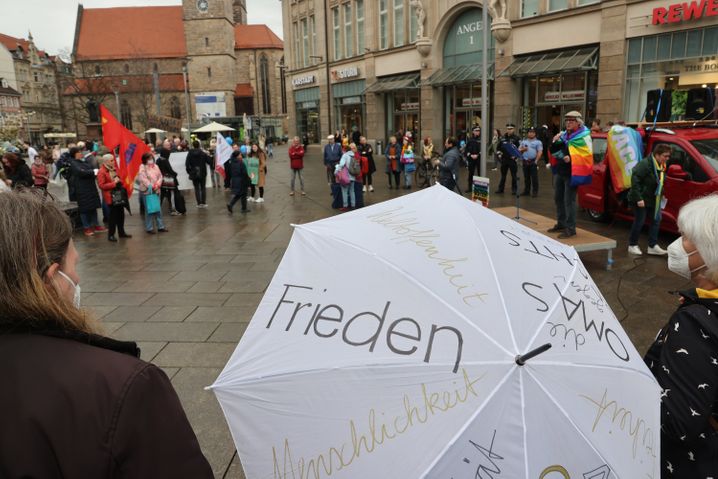 Ostermarsch am Gründonnerstag in Erfurt