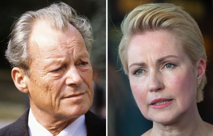 Ex-Kanzler Brandt, Ministerpräsidentin Schwesig