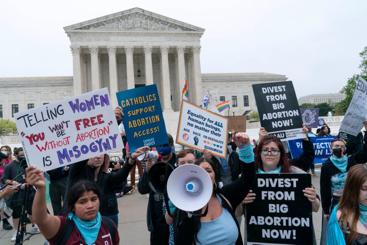 Proteste vor dem Supreme Court in Washington