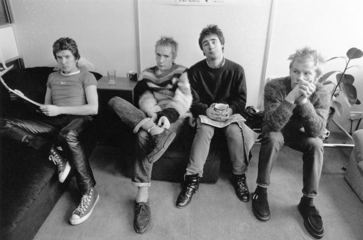 Die Band Sex Pistols im Jahr 1976