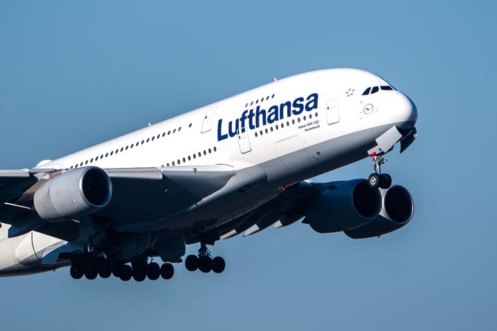 Airbus A380 der Lufthansa