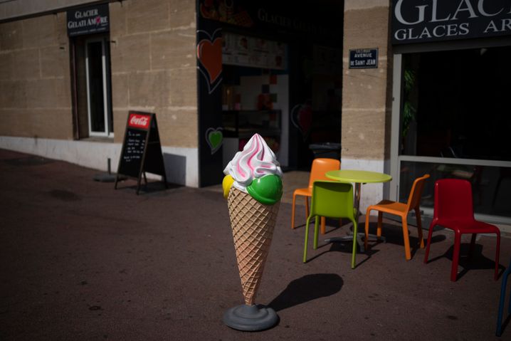 Eisdiele in Marseille: Frankreich hat die Hitzewelle schon erreicht