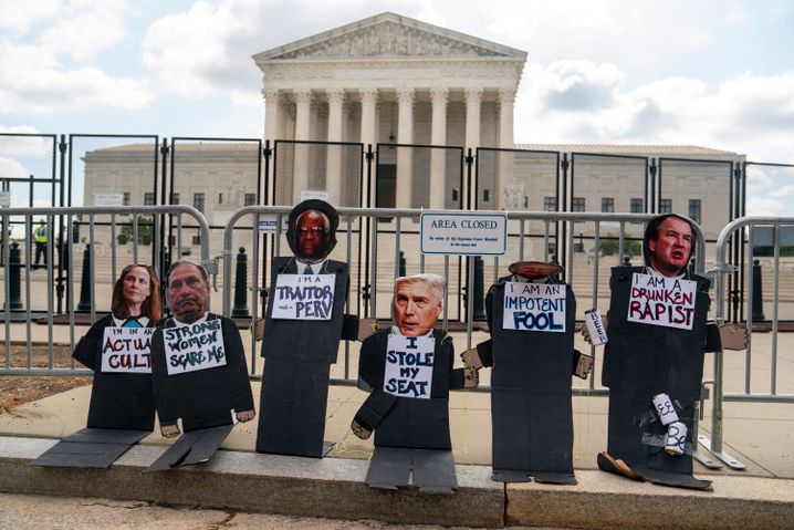 Demonstranten vor dem Supreme Court