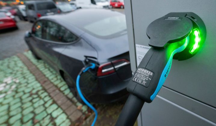 Ladesäule für Elektroautos an der Uni Hannover