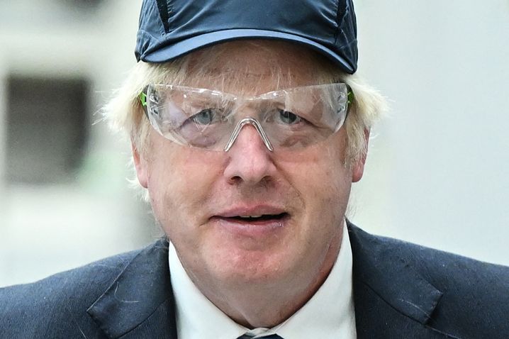 Premier Boris Johnson: Hier bei der Arbeit