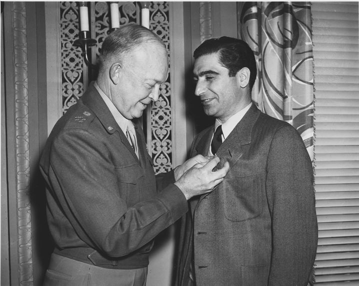 Magnum-Mitgründer Robert Capa (1947 mit dem damaligen General und späteren US-Präsidenten Dwight D. Eisenhower)