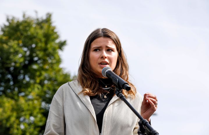 Luisa Neubauer bei einer »Fridays for Future«-Demonstration in Berlin