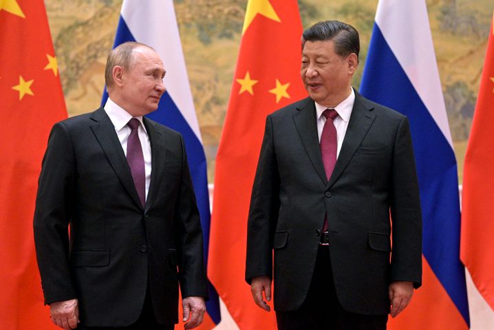 Autoritäre Putin, Xi (am 4. Februar in Peking)