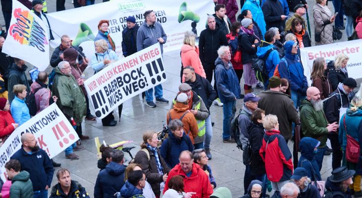 Das rechtsextreme Magazin »Compact« hatte für die Protestaktion geworben