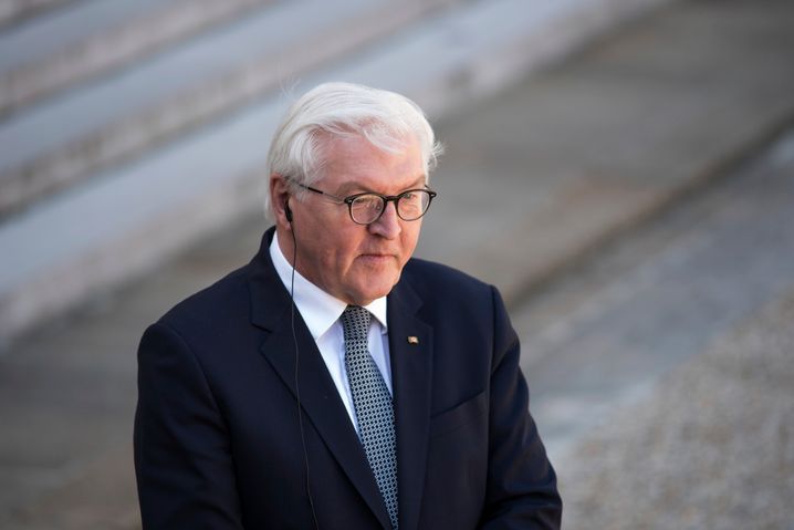 Bundespräsident Steinmeier im April 2021 in Paris