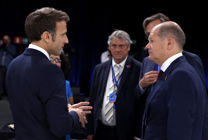 Macron und Scholz (beim Nato-Gipfel Ende Juni in Madrid)