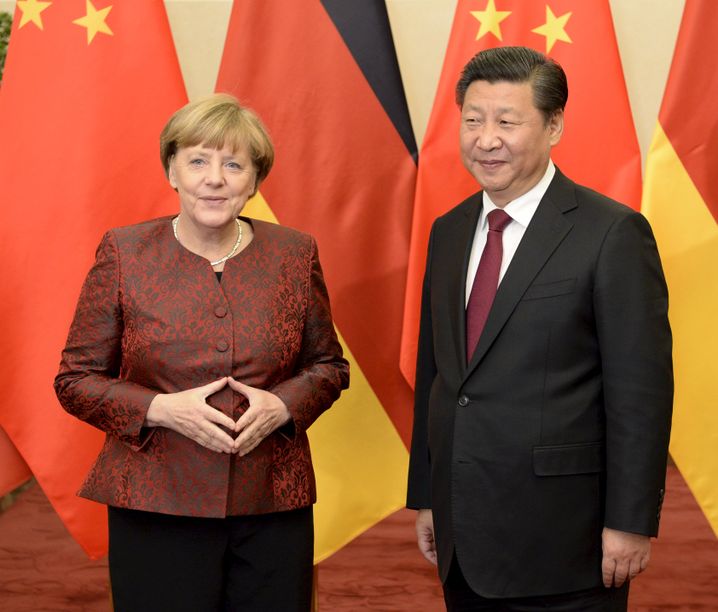 Kanzlerin Merkel, Chinas Präsident Xi Jinping (2015)